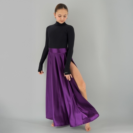 Fioletowa spódnica do Paso Doble